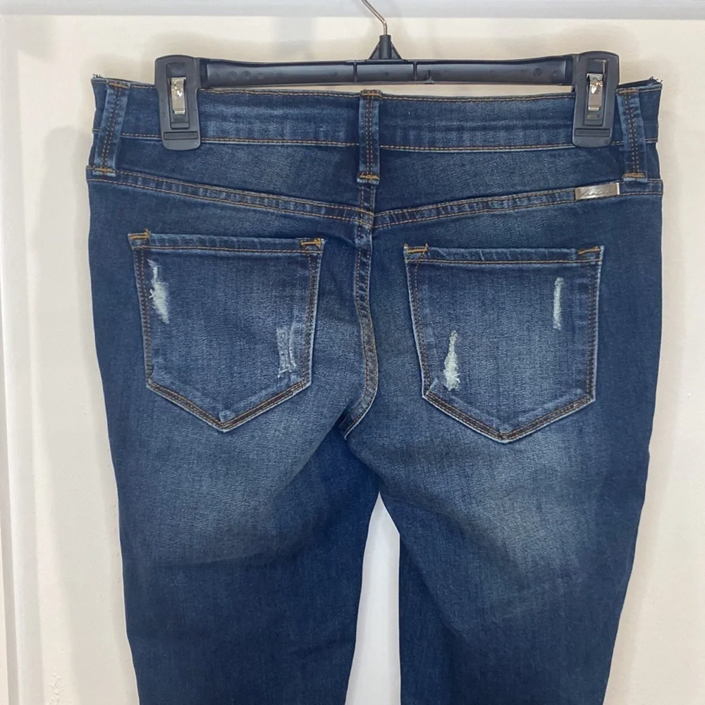 KANCAN Maternity dark wash skinny jeans